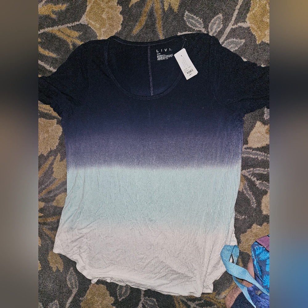 LIVI Ombre T-Shirt in Black and White
